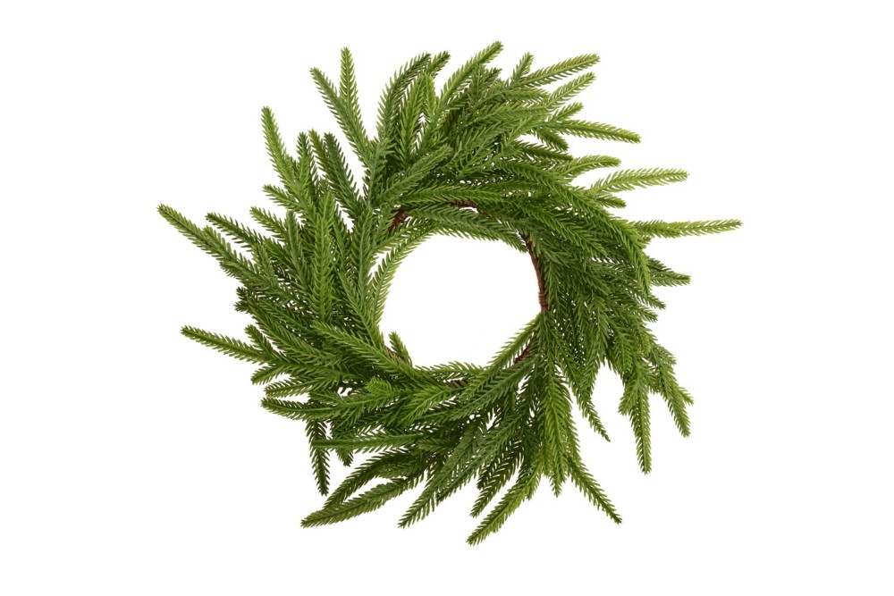 ΠΡΑΣΙΝΟ ΣΤΕΦΑΝΑΚΙ ΚΕΡΙΟΥ REAL TOUCH Φ11ΕΚ