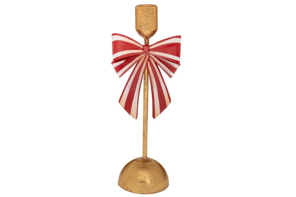 ΧΡΥΣΟ ΜΕΤΑΛΛΙΚΟ ΚΗΡΟΠΗΓΙΟ ΜΕ ΚΟΚΚΙΝΟ ΑΣΠΡΟ ΦΙΟΓΚΟ 11X8.5X27.7EK