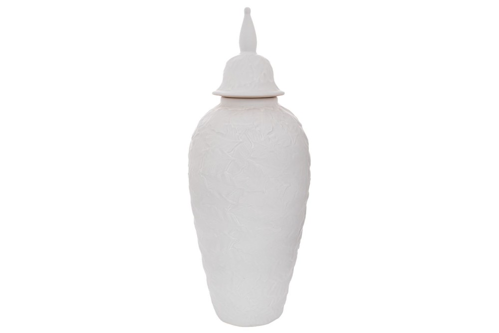 ΛΕΥΚΟ ΚΕΡΑΜΙΚΟ ΒΑΖΟ ΜΕ ΚΑΠΑΚΙ 17Χ44ΕΚ