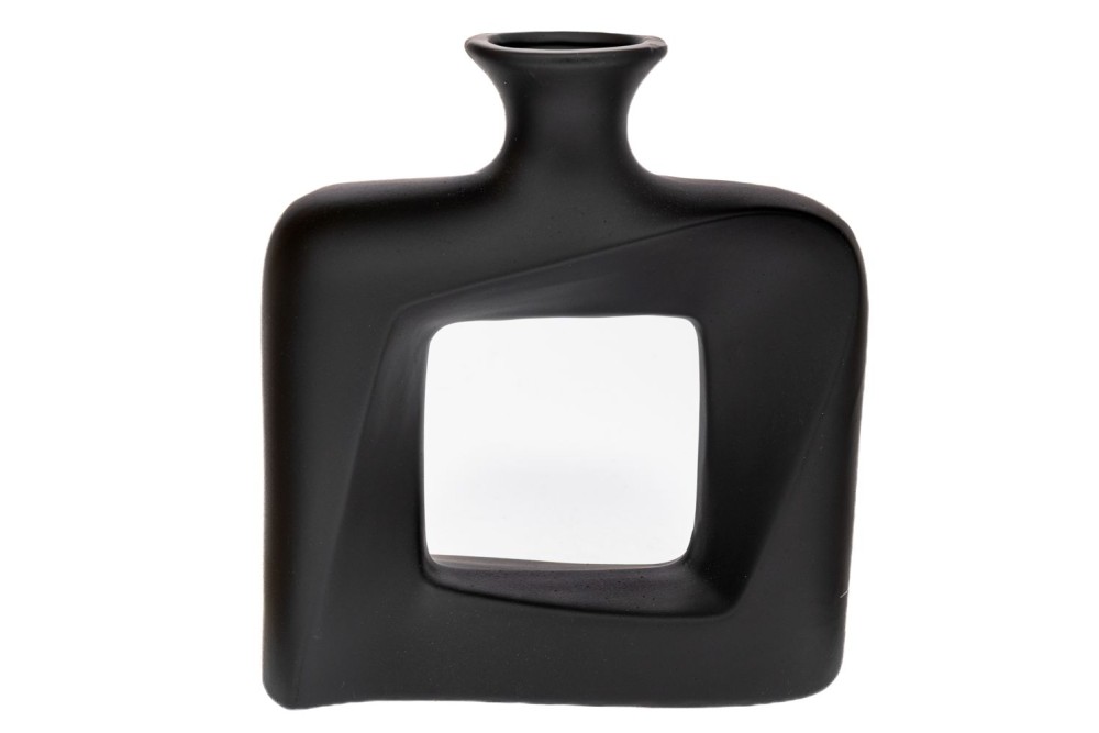 ΜΑΥΡΟ ΚΕΡΑΜΙΚΟ ΒΑΖΟ 21Χ7Χ23ΕΚ