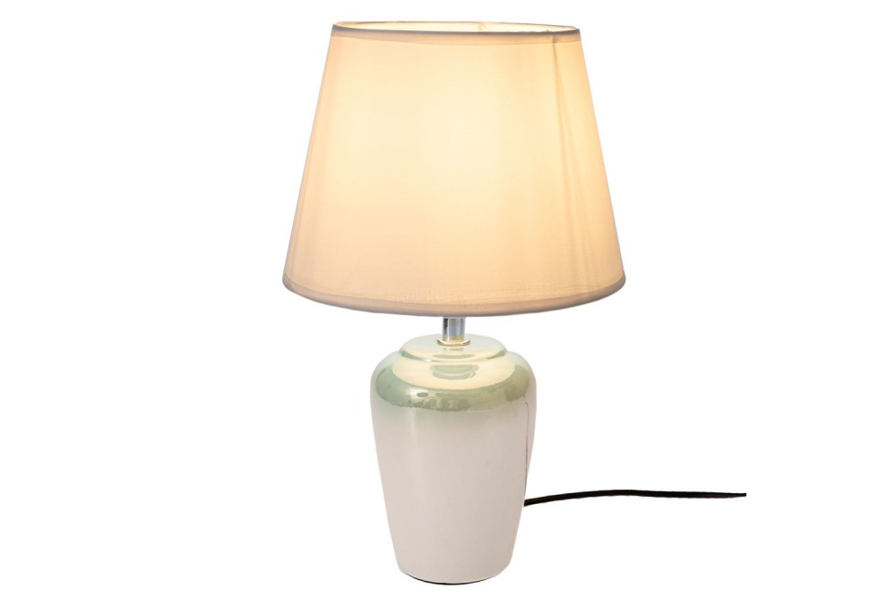 ΙΡΙΔΙΖΟΝ ΚΡΕΜ ΚΕΡΑΜΙΚΟ ΛΑΜΠΑΤΕΡ ΜΕ ΛΕΥΚΟ ΚΑΠΕΛΟ Φ20Χ32ΕΚ