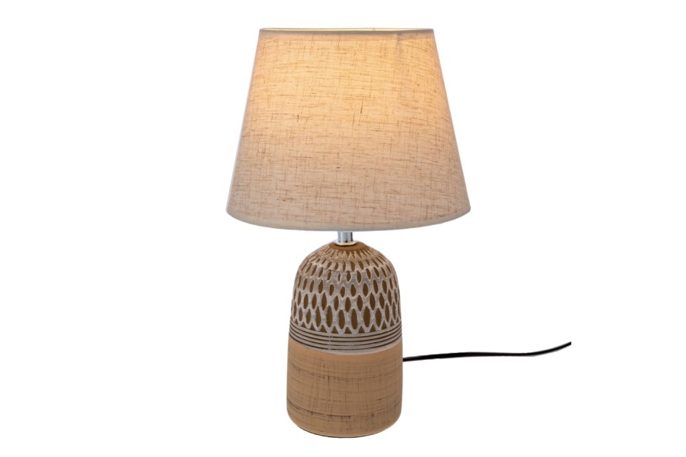 ΔΙΧΡΩΜΟ ΚΑΦΕ ΜΠΕΖ ΚΕΡΑΜΙΚΟ ΛΑΜΠΑΤΕΡ ΜΕ ΚΡΕΜ ΚΑΠΕΛΟ  Φ20Χ32,5ΕΚ