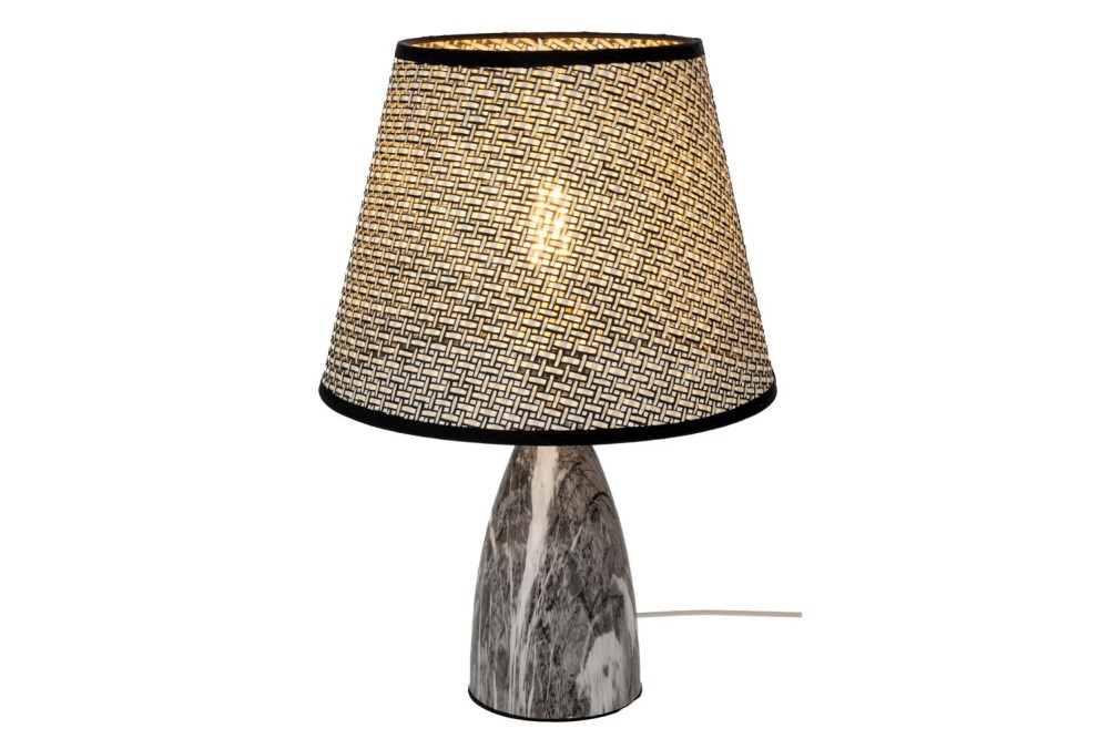 ΓΚΡΙ ΜΕΤΑΛΛΙΚΟ ΛΑΜΠΑΤΕΡ ΜΕ ΕΦΕ ΜΑΡΜΑΡΟΥ AND ΓΚΡΙ ΨΑΘΙΝΟ ΚΑΠΕΛΟ 36ΕΚ