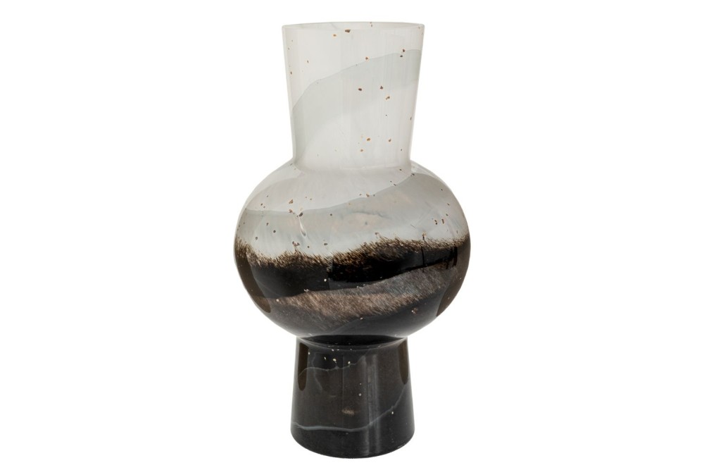 ΑΣΠΡΟΜΑΥΡΟ ΓΥΑΛΙΝΟ ΒΑΖΟ Φ19Χ31ΕΚ ΑΣΠΡΟΜΑΥΡΟ ΓΥΑΛΙΝΟ ΒΑΖΟ Φ19Χ31ΕΚ