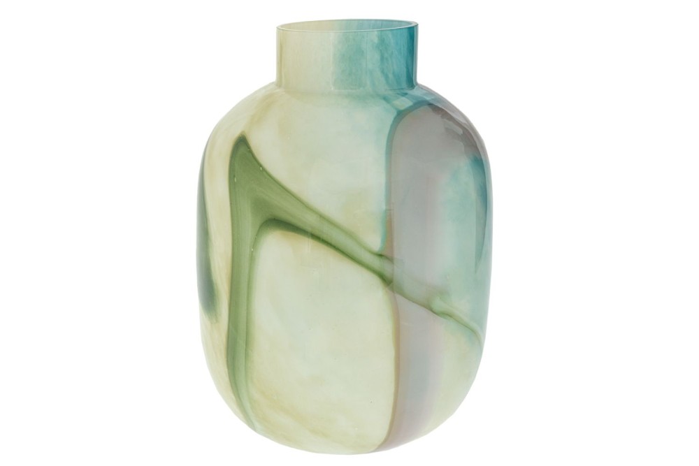 ΠΟΛΥΧΡΩΜΟ ΓΥΑΛΙΝΟ ΒΑΖΟ Φ24Χ34ΕΚ