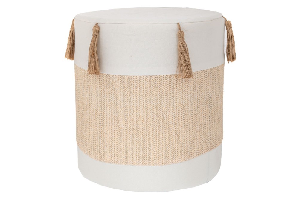 ΣΚΑΜΠΟ ΥΦΑΣΜΑΤΙΝΟ ΛΕΥΚΟ ΚΡΕΜ ΜΕ ΦΟΥΝΤΑΚΙΑ Φ34Χ37ΕΚ