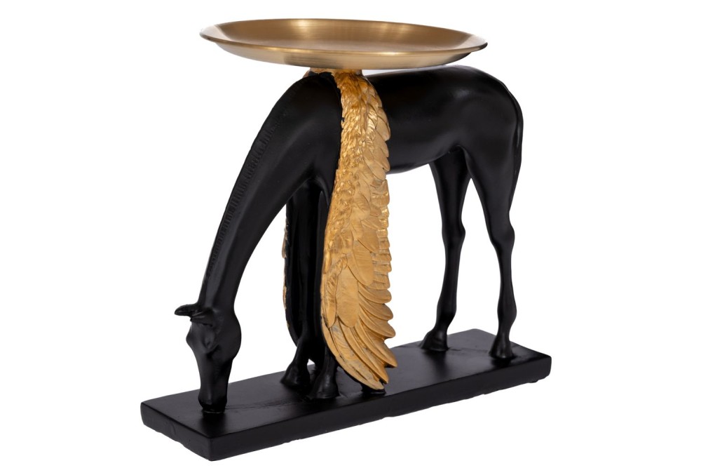 ΜΑΥΡΟΣ ΠΟΛΥΡΕΖΙΝ ΠΗΓΑΣΟΣ ΜΕ ΧΡΥΣΑ ΦΤΕΡΑ AND ΔΙΣΚΟ 23Χ6Χ18ΕΚ Φ17ΕΚ