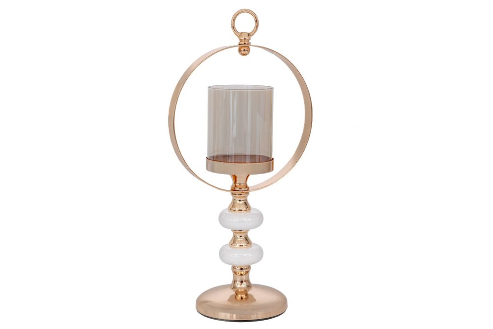 ΧΡΥΣΟ ΜΕΤΑΛΛΙΚΟ ΚΗΡΟΠΗΓΙΟ ΜΕ ΣΤΕΦΑΝΙ AND ΓΥΑΛΙ Φ12 18Χ39ΕΚ