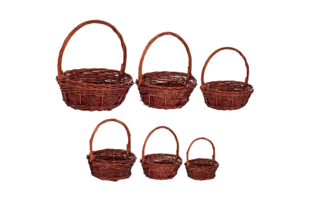 ΣΕΤ 6 ΚΑΦΕ ΣΤΡΟΓΓΥΛΑ ΚΑΛΑΘΙΑ ΜΕ ΧΕΡΟΥΛΙ 57Χ48Χ50ΕΚ ΣΕΤ 6 ΚΑΦΕ ΣΤΡΟΓΓΥΛΑ ΚΑΛΑΘΙΑ ΜΕ ΧΕΡΟΥΛΙ 57Χ48Χ50ΕΚ