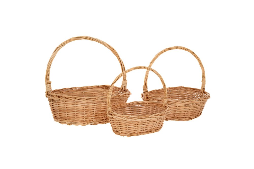 ΣΕΤ 3 ΦΥΣΙΚΑ ΟΒΑΛ ΚΑΛΑΘΙΑ ΜΕ ΧΕΡΟΥΛΙ 38Χ30Χ35 33Χ25Χ30 28Χ20Χ25ΕΚ