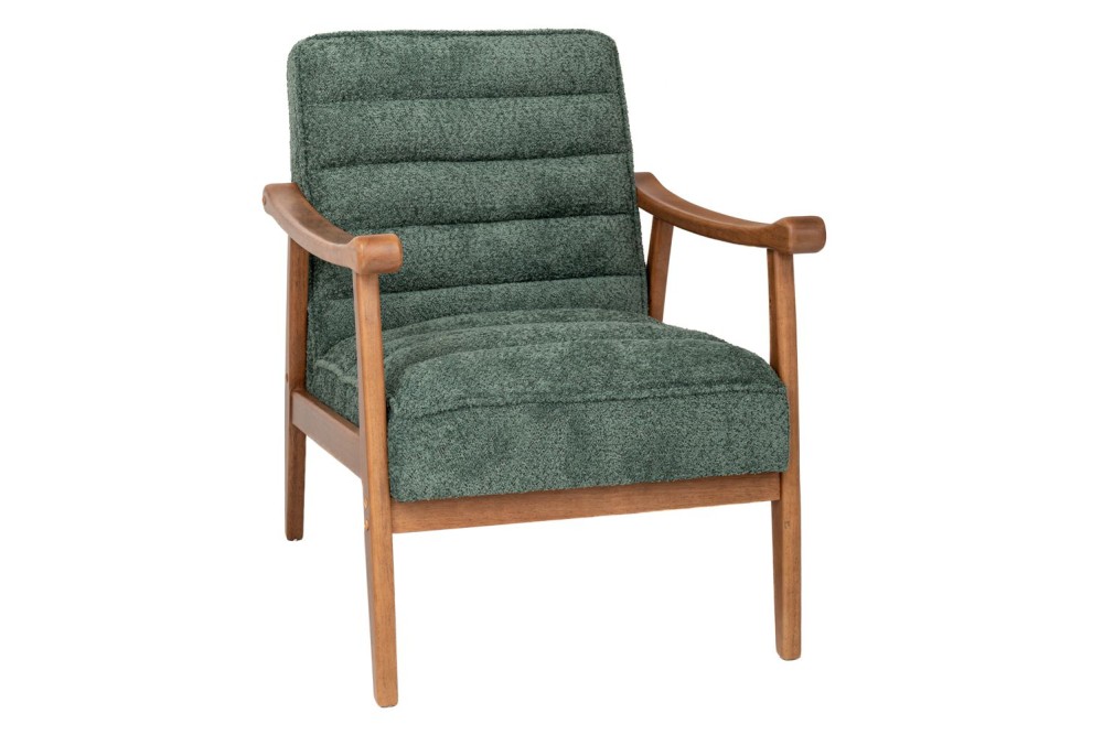 LOUNGE ΠΟΛΥΘΡΟΝΑ ΑΠΟ ΞΥΛΟ ΚΑΟΥΤΣΟΥΚ ΜΕ ΠΕΤΡΟΛ ΜΠΟΥΚΛΕ ΥΦΑΣΜΑ 81Χ66Χ81ΕΚ