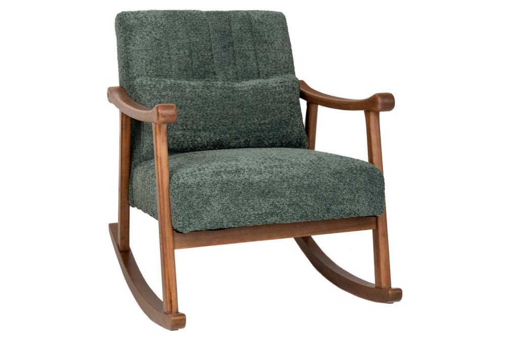 LOUNGE ΚΟΥΝΙΣΤΗ ΠΟΛΥΘΡΟΝΑ ΑΠΟ ΞΥΛΟ ΚΑΟΥΤΣΟΥΚ ΜΕ ΠΕΤΡΟΛ ΜΠΟΥΚΛΕ ΥΦΑΣΜΑ 83Χ60Χ80ΕΚ