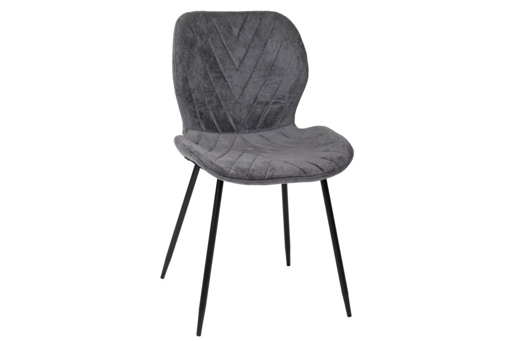 ΚΑΡΕΚΛΑ ΤΡΑΠΕΖΑΡΙΑΣ ELM ENCLAVE ΜΕ ΓΚΡΙ ΑΝΑΓΛΥΦΟ ΥΦΑΣΜΑ AND ΜΑΥΡΟ ΜΕΤΑΛΛΙΚΟ ΣΚΕΛΕΤΟ 46Χ52Χ84ΕΚ