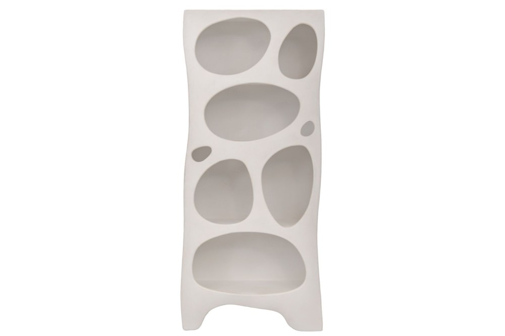 ΛΕΥΚΗ MDF ΡΑΦΙΕΡΑ ΜΕ ΑΚΑΝΟΝΙΣΤΕΣ ΘΗΚΕΣ 80Χ36Χ180ΕΚ