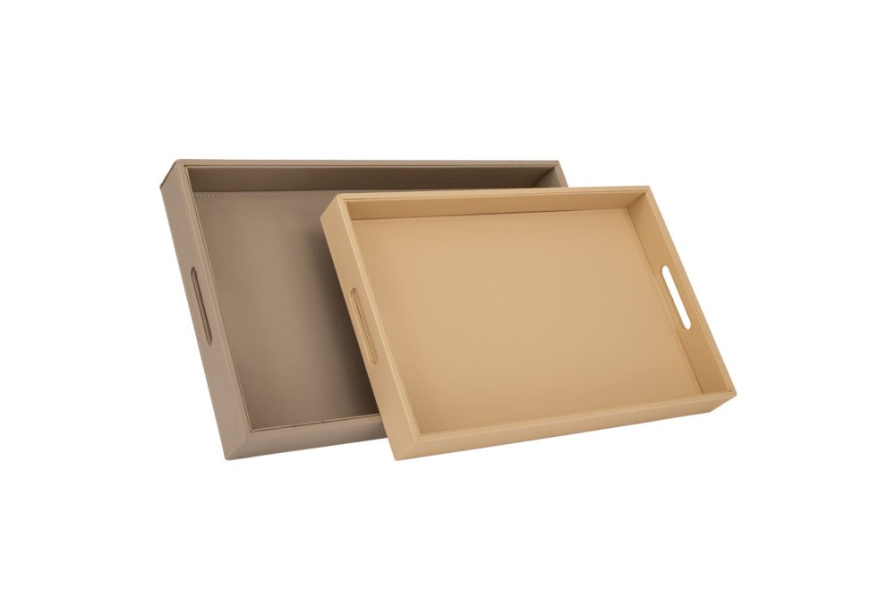 ΣΕΤ 2 ΜΠΕΖ ΔΕΡΜΑΤΙΝΟΙ ΔΙΣΚΟΙ 52Χ32Χ6  45Χ30Χ5ΕΚ