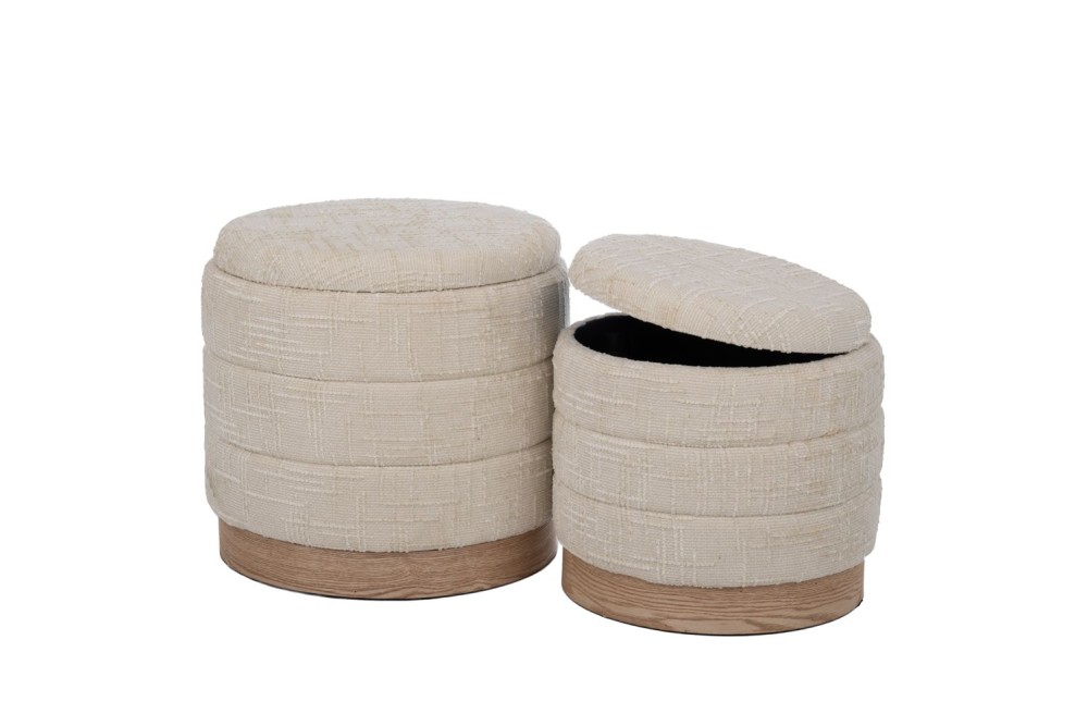 ΣΕΤ 2 ΣΚΑΜΠΟ ΕΚΡΟΥ ΥΦΑΣΜΑΤΙΝΑ ΜΕ ΑΠΟΘΗΚΕΥΤΙΚΟ ΧΩΡΟ AND ΞΥΛΙΝΗ ΒΑΣΗ 42Χ40Χ40  35Χ35Χ34ΕΚ