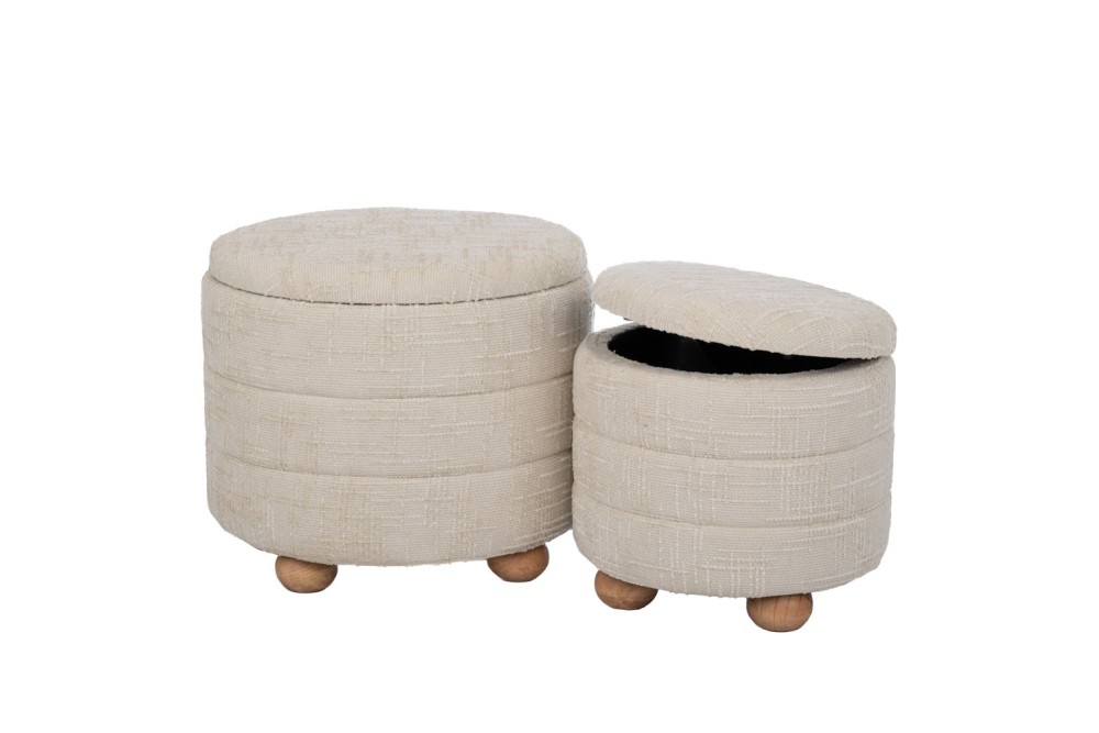 ΣΕΤ 2 ΣΚΑΜΠΟ ΕΚΡΟΥ ΥΦΑΣΜΑΤΙΝΑ ΜΕ ΑΠΟΘΗΚΕΥΤΙΚΟ ΧΩΡΟ AND ΞΥΛΙΝΑ ΠΟΔΙΑ 48Χ48Χ40  37Χ37Χ34ΕΚ