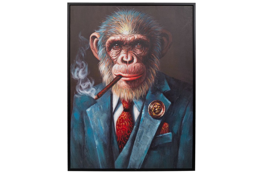 ΠΙΝΑΚΑΣ ΧΕΙΡΟΠΟΙΗΤΟΣ GORILLA ΣΕ ΜΑΥΡΗ ΚΟΡΝΙΖΑ 94Χ123ΕΚ (90Χ120) ΠΙΝΑΚΑΣ ΧΕΙΡΟΠΟΙΗΤΟΣ GORILLA ΣΕ ΜΑΥΡΗ ΚΟΡΝΙΖΑ 94Χ123ΕΚ (90Χ120)