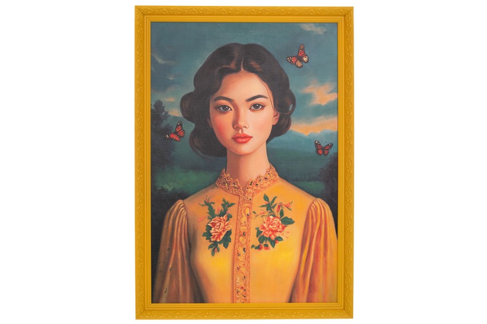 ΠΙΝΑΚΑΣ ΧΕΙΡΟΠΟΙΗΤΟΣ ΜΕ ΓΥΝΑΙΚΑ ΣΕ ΚΙΤΡΙΝΗ ΚΟΡΝΙΖΑ 80Χ115ΕΚ (70X105) ΠΙΝΑΚΑΣ ΧΕΙΡΟΠΟΙΗΤΟΣ ΜΕ ΓΥΝΑΙΚΑ ΣΕ ΚΙΤΡΙΝΗ ΚΟΡΝΙΖΑ 80Χ115ΕΚ (70X105)