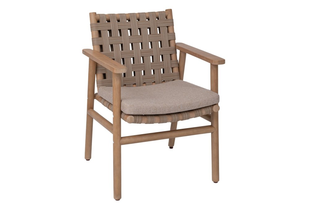 ΞΥΛΙΝΗ ΚΑΡΕΚΛΑ SOPHIE ΑΠΌ ΑΚΑΚΙΑ ΣΕ ΦΥΣΙΚΟ ΧΡΩΜΑ ΜΕ ΜΠΕΖ ΜΑΞΙΛΑΡΙΑ AND ΠΛΕΚΤΗ ΠΛΑΤΗ 62Χ58Χ84ΕΚ