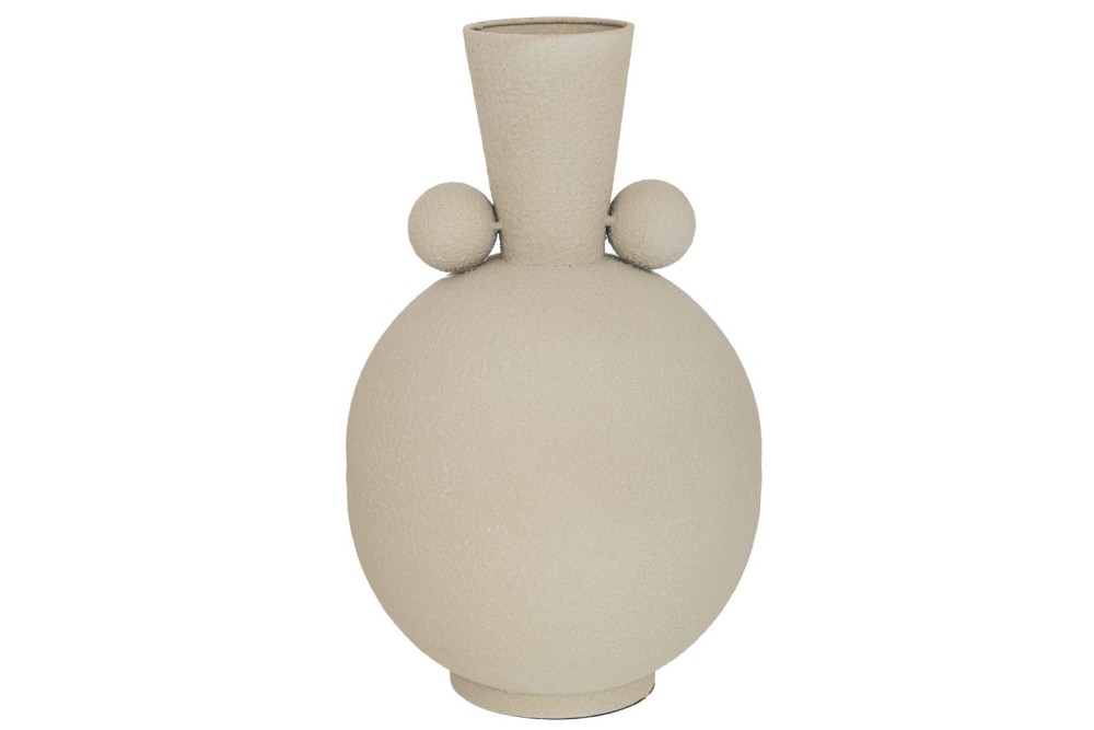 ΚΡΕΜ ΜΕΤΑΛΛΙΚΟ ΣΤΡΟΓΓΥΛΟ ΒΑΖΟ 24Χ24Χ38,5ΕΚ ΚΡΕΜ ΜΕΤΑΛΛΙΚΟ ΣΤΡΟΓΓΥΛΟ ΒΑΖΟ 24Χ24Χ38,5ΕΚ