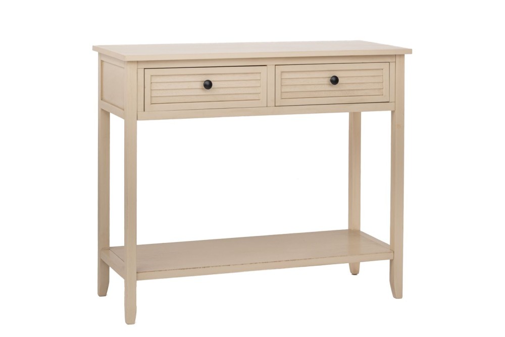 ΞΥΛΙΝΗ ΚΟΝΣΟΛΑ ΣΕ ΜΠΕΖ ΧΡΩΜΑ ΜΕ 2 ΣΥΡΤΑΡΙΑ 90Χ33Χ75ΕΚ