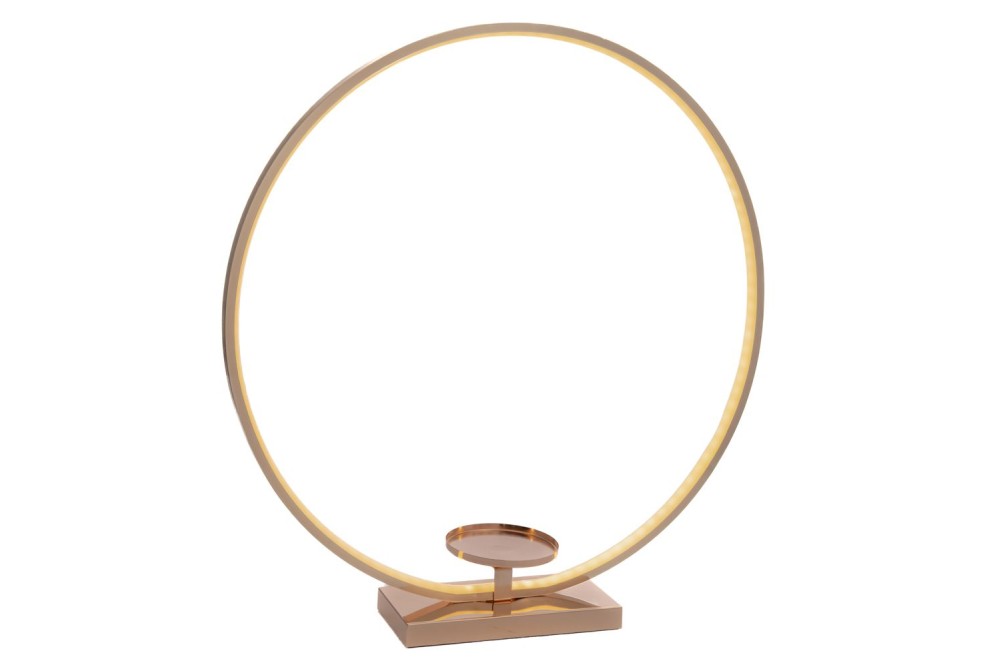 ΧΡΥΣΟ ΜΕΤΑΛΛΙΚΟ ΣΤΕΦΑΝΙ ΜΕ LED ΦΩΤΙΣΜΟ 60Χ12Χ63ΕΚ