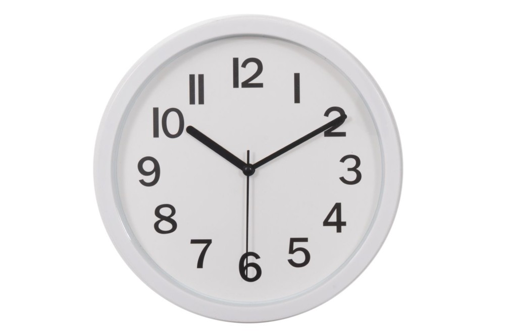 ΛΕΥΚΟ ΣΤΡΟΓΓΥΛΟ ΠΛΑΣΤΙΚΟ ΡΟΛΟΙ ΤΟΙΧΟΥ Φ22ΕΚ