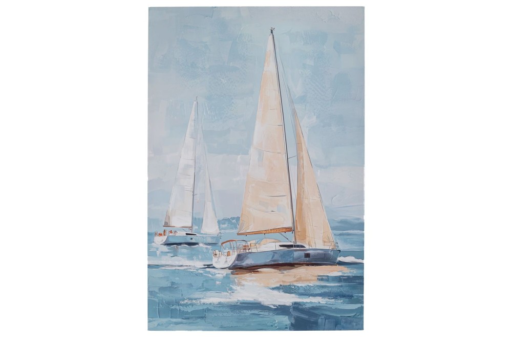 SAIL BOATS ΠΙΝΑΚΑΣ ΤΥΠΩΜΕΝΟΣ ΣΕ ΚΑΜΒΑ 80Χ120ΕΚ