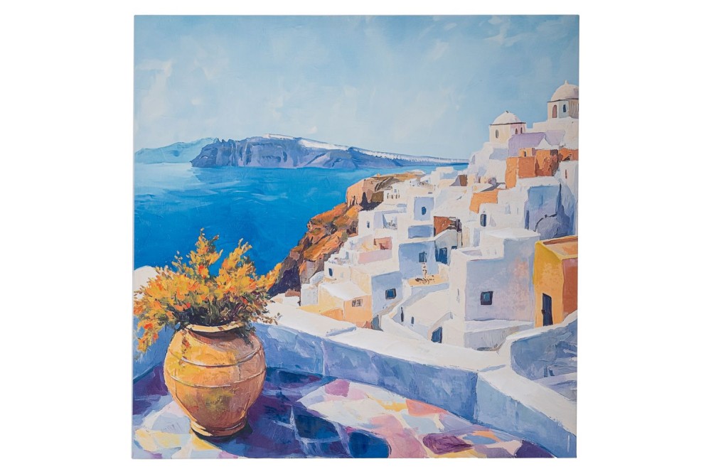 GREEK ISLAND ΠΙΝΑΚΑΣ ΣΕ ΤΥΠΩΜΕΝΟ ΚΑΜΒΑ 80Χ80ΕΚ