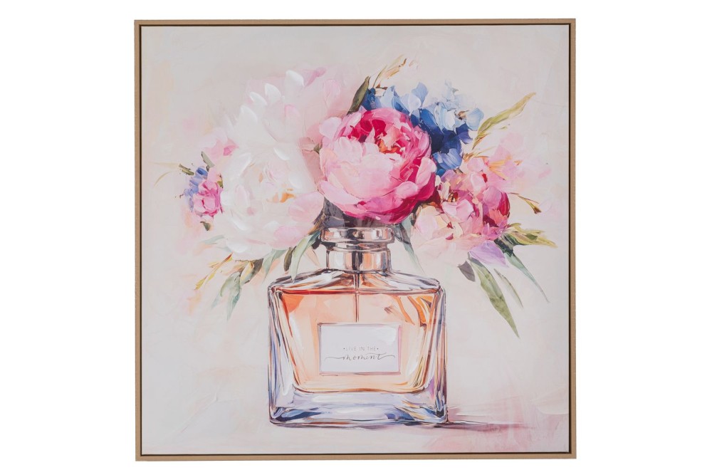 PERFUME ΠΙΝΑΚΑΣ ΤΥΠΩΜΕΝΟΣ ΣΕ ΚΑΜΒΑ ΜΕ ΚΟΡΝΙΖΑ 80Χ80ΕΚ