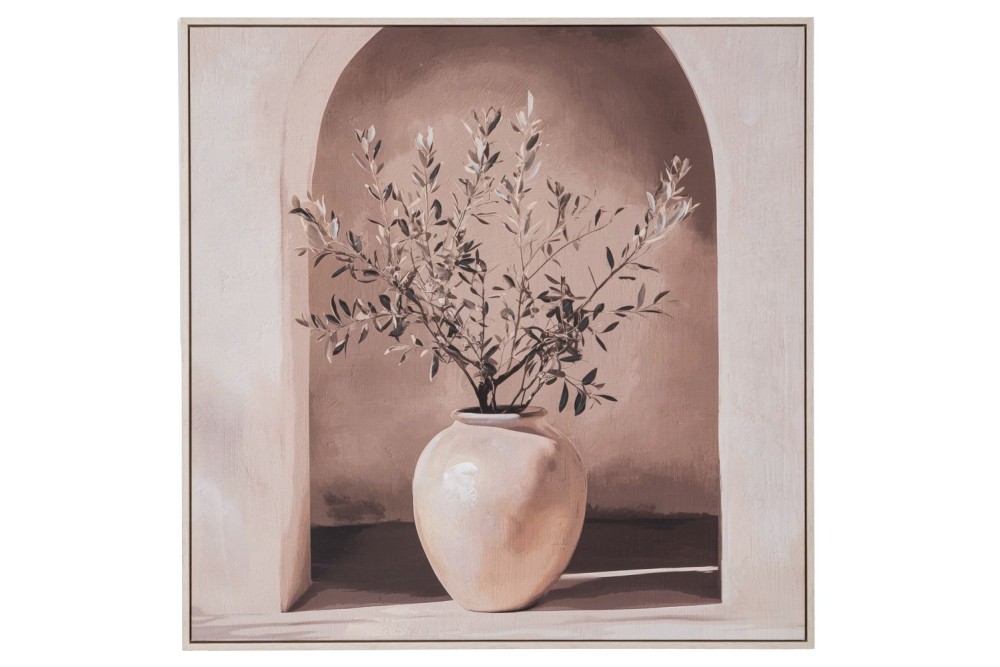 PLANT ΠΙΝΑΚΑΣ ΣΕ ΤΥΠΩΜΕΝΟ ΚΑΜΒΑ ΜΕ ΛΕΥΚΗ ΠΑΛΑΙΩΜΕΝΗ ΚΟΡΝΙΖΑ 80Χ80ΕΚ