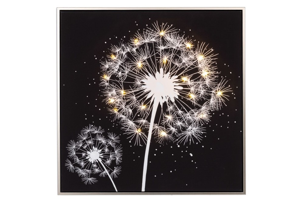 ΠΙΝΑΚΑΣ (ΠΙΚΡΑΛΙΔΑ) WITH LED LIGHT ΜΕ ΑΣΗΜΙ ΚΟΡΝΙΖΑ ΣΕ ΤΥΠΩΜΕΝΟ ΚΑΜΒΑ 60Χ60ΕΚ