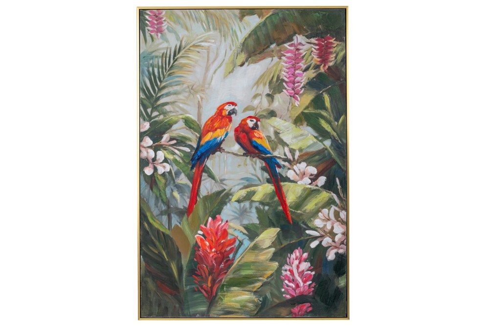 COLORFUL PARROT ΠΙΝΑΚΑΣ ΕΛΑΙΟΓΡΑΦΙΑ ΜΕ ΧΡΥΣΗ ΚΟΡΝΙΖΑ ΣΕ ΤΥΠΩΜΕΝΟ ΚΑΜΒΑ 80Χ120ΕΚ COLORFUL PARROT ΠΙΝΑΚΑΣ ΕΛΑΙΟΓΡΑΦΙΑ ΜΕ ΧΡΥΣΗ ΚΟΡΝΙΖΑ ΣΕ ΤΥΠΩΜΕΝΟ ΚΑΜΒΑ 80Χ120ΕΚ