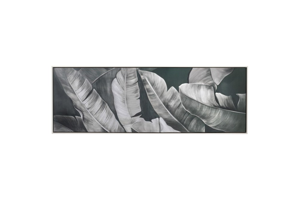 BANANA LEAVES ΠΙΝΑΚΑΣ ΜΕ ΛΕΥΚΗ ΚΟΡΝΙΖΑ ΣΕ ΤΥΠΩΜΕΝΟ ΚΑΜΒΑ 40Χ120ΕΚ