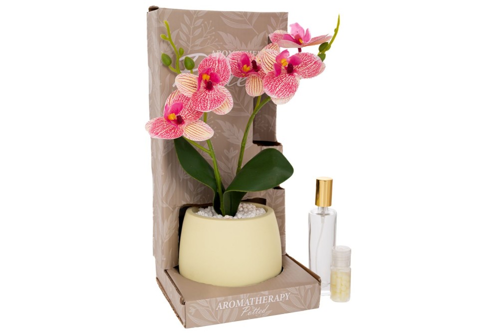 ΡΟΖ ΛΙΛΙΟΥΜ ΣΕ ΚΕΡΑΜΙΚΟ ΚΑΣΠΩ ΜΑΖΙ ΜΕ ΑΡΩΜΑΤΙΚΟ (JASMINE) 14X14X30EK