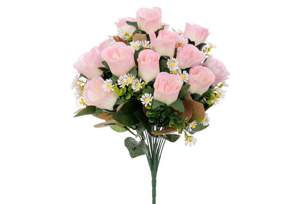 ΜΠΟΥΚΕΤΟ Χ18 ΜΕ ΡΟΖ ΤΡΙΑΝΤΑΦΥΛΛΑ 40ΕΚ