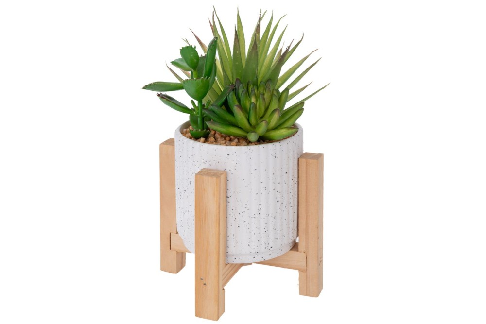 ΚΕΡΑΜΙΚΟ ΚΑΣΠΩ ΚΑΚΤΟΣ ΣΕ ΞΥΛΙΝΗ ΒΑΣΗ 10Χ9Χ20ΕΚ