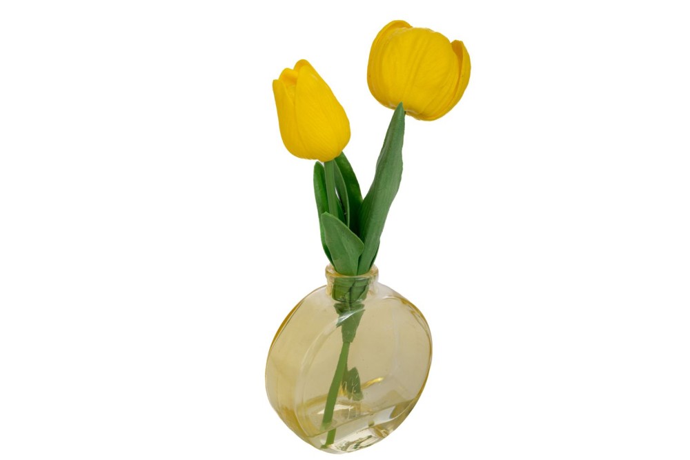 ΚΙΤΡΙΝΗ ΤΟΥΛΙΠΑ 23ΕΚ ΣΕ ΓΥΑΛΙΝΗ ΚΙΤΡΙΝΗ ΒΑΣΗ Φ9Χ10ΕΚ