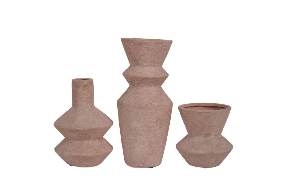 ΣΕΤ 3 ΜΠΕΖ ΚΕΡΑΜΙΚΑ ΒΑΖΑ S: 11Χ10ΕΚ Μ:17Χ10ΕΚ L: 24Χ10ΕΚ ΣΕ ΚΟΥΤΙ ΔΩΡΟΥ