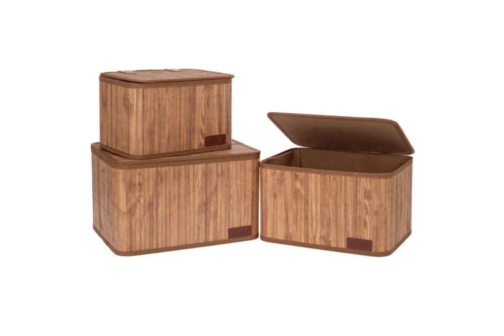 ΣΕΤ 3 ΜΠΑΜΠΟΥ ΑΠΟΘΗΚΕΥΤΙΚΟ ΚΑΛΑΘΙ ΜΕ ΚΑΠΑΚΙ 36Χ27Χ22 33Χ23Χ20 28Χ20Χ18ΕΚ