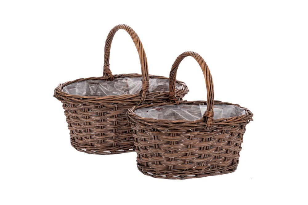 ΣΕΤ 2 ΨΑΘΙΝΑ ΦΥΣΙΚΑ ΚΑΛΑΘΙΑ 47Χ33Χ20 39Χ27Χ18ΕΚ