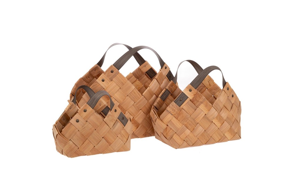 ΣΕΤ 3 ΨΑΘΙΝΑ ΚΑΛΑΘΙΑ ΜΕ ΓΚΡΙ ΧΕΡΟΥΛΙΑ 45Χ37Χ31 36Χ25Χ24 28Χ19Χ19ΕΚ