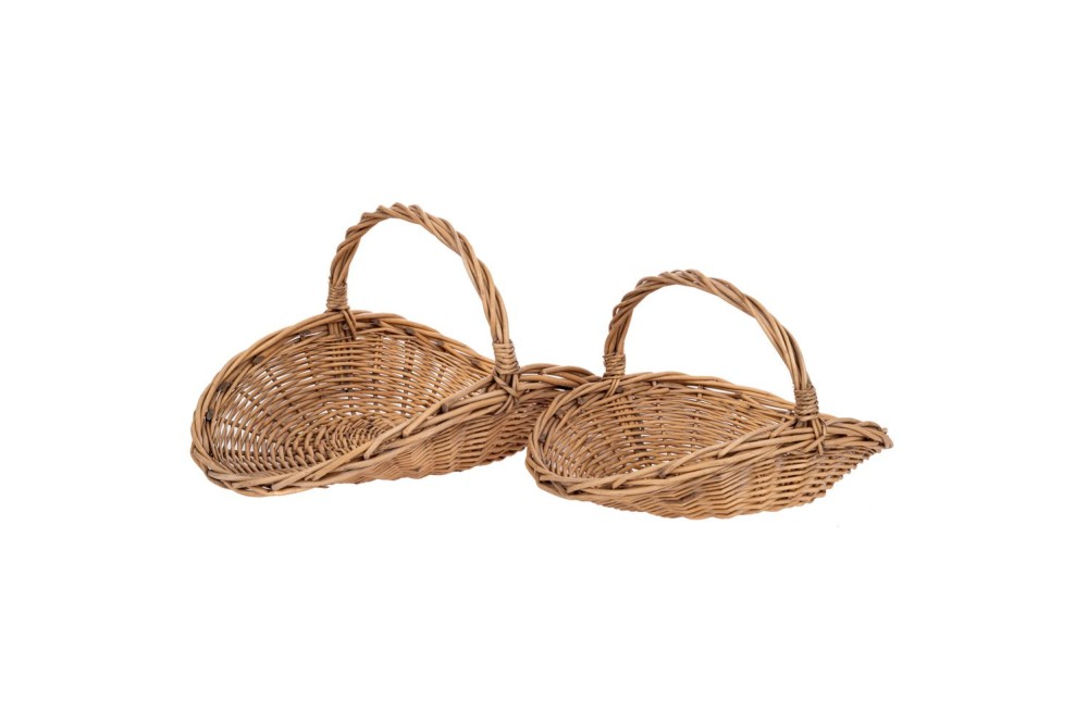 ΣΕΤ 2 ΨΑΘΙΝΑ  ΚΑΛΑΘΙΑ 57Χ40Χ30 45Χ32Χ18ΕΚ NATURAL