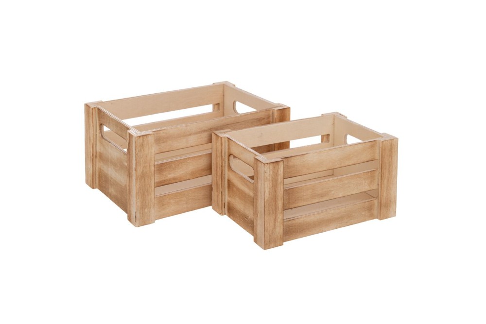 ΣΕΤ 2 ΞΥΛΙΝΟ ΦΥΣΙΚΟ ΚΑΦΑΣΙ 18Χ12Χ9 15Χ10Χ8ΕΚ