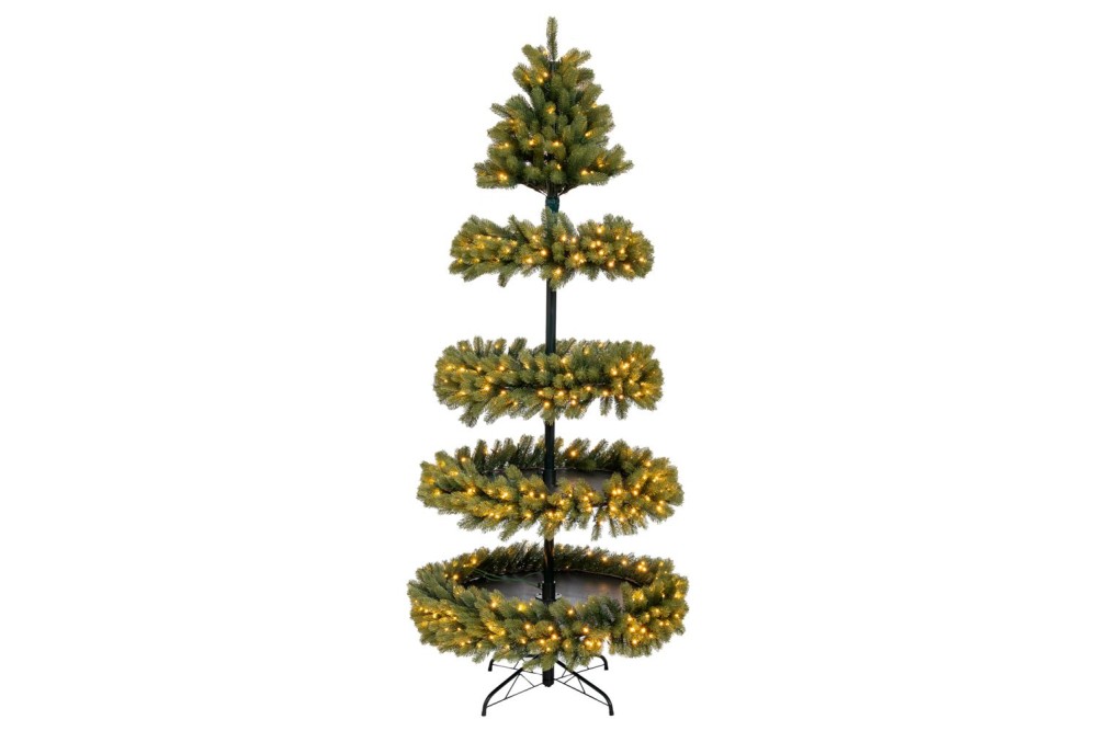 ΔΕΝΔΡΟ   PRE-LIT 4 LAYER    210EK ΜΕ ΘΕΡΜΟ ΦΩΣ LED