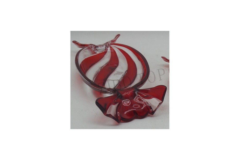 ΔΙΑΦΑΝΗ-ΚΟΚΚΙΝΗ ΡΙΓΕ ΓΥΑΛΙΝΗ ΠΙΑΤΕΛΑ ΚΑΡΑΜΕΛΑ 10,6Χ25Χ4ΕΚ.