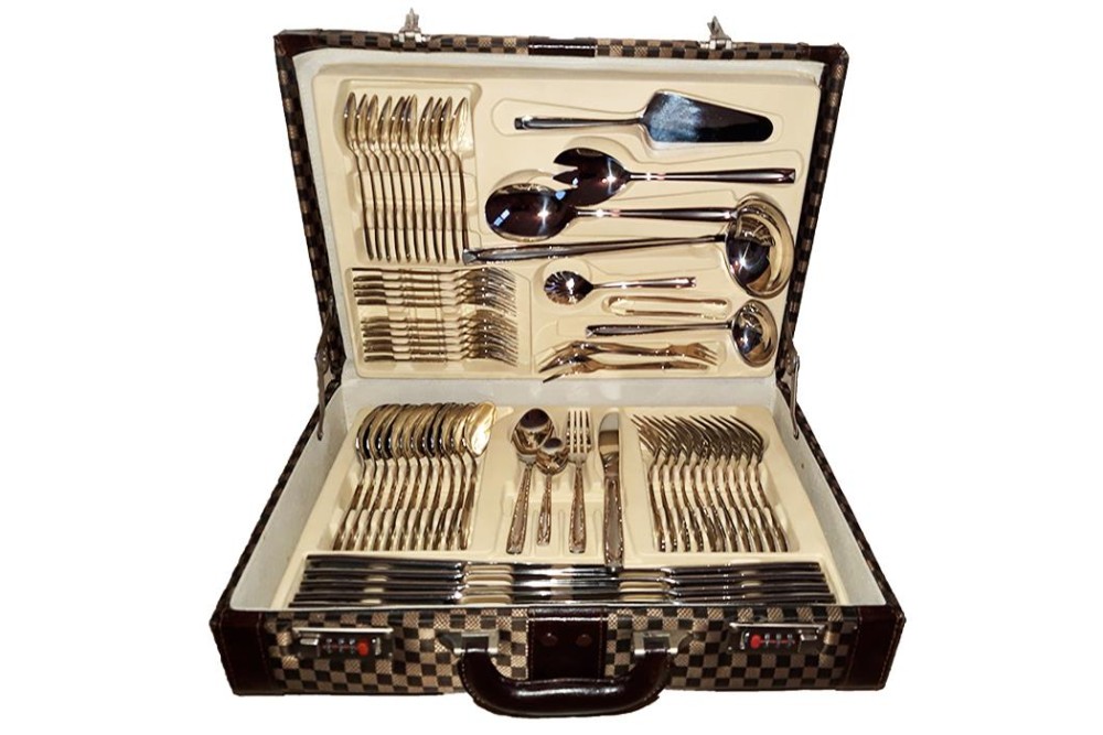 Σετ Μαχαιροπίρουνα 72τεμ Ανοξείδωτα 18/10 Σε Βαλίτσα