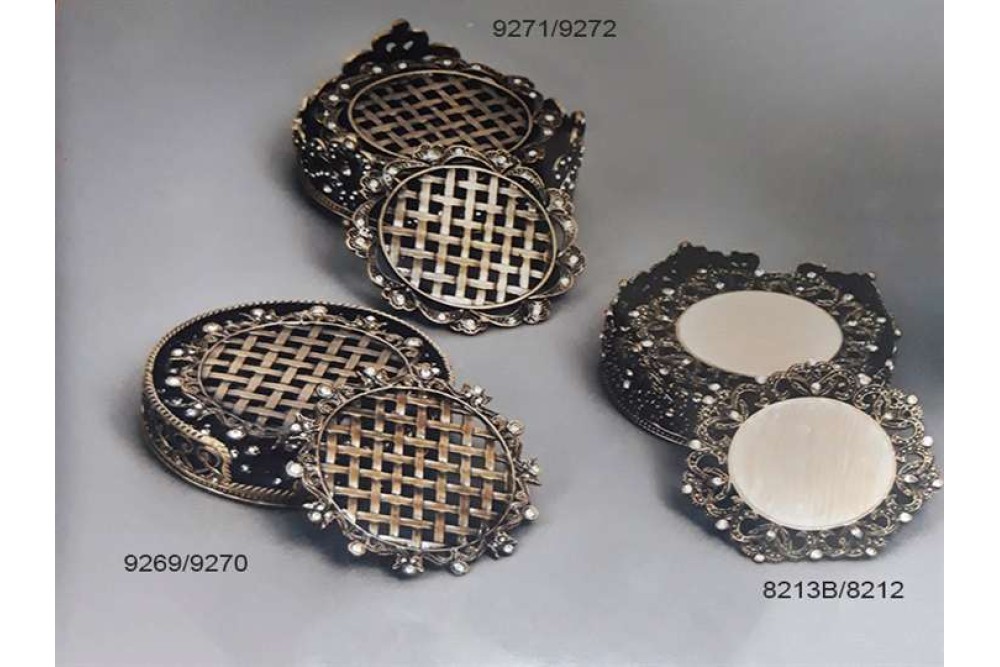 Σετ 6 Μεταλλικά  Σουβέρ Στρογγυλά