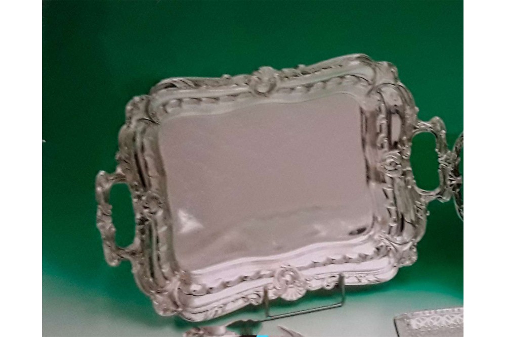 Δίσκος Σερβιρίσματος Επάργυρος Ορθογώνιος